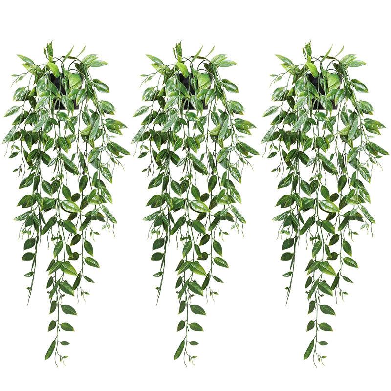 Simulation Of Snow Peas Hanging Potted Cross-Border Bookcase Simulation Potted Plant - amazitshop