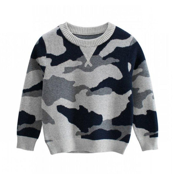 Fashionable Striped Winter Pullover Sweater For Kids Unisex - amazitshop