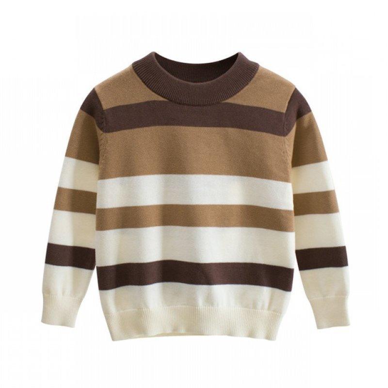 Fashionable Striped Winter Pullover Sweater For Kids Unisex - amazitshop