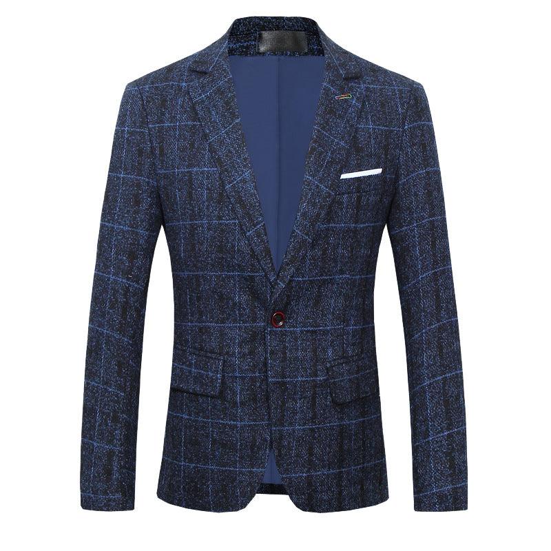 Men's Suits, Coats, Dresses, Slim-fitting Plaid Suits - amazitshop