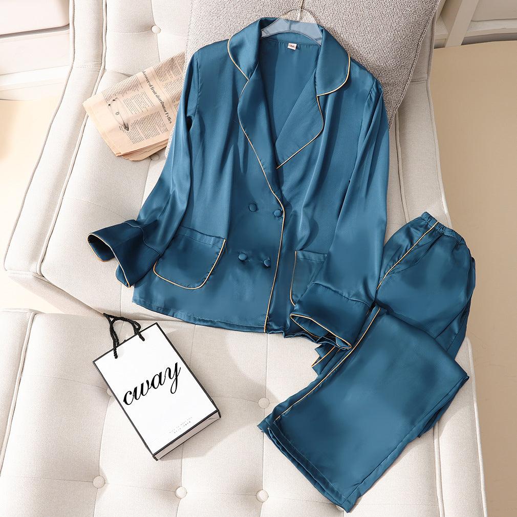 Multi-color Optional Home Comfort Ladies Suit Thin Ice Silk - amazitshop