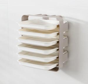Wall-Mounted Non-Perforating Multilayer Shelving - amazitshop