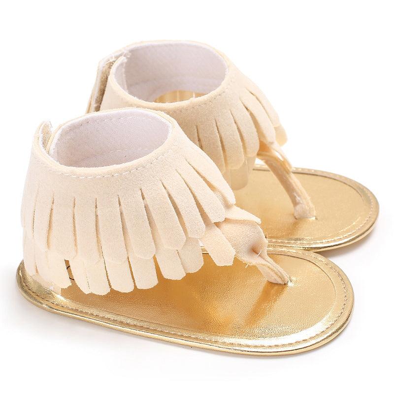 Baby Girl Toddler Shoes Multicolor Tassel Soft Sole Flip-flop Sandals Toddler Shoes - amazitshop