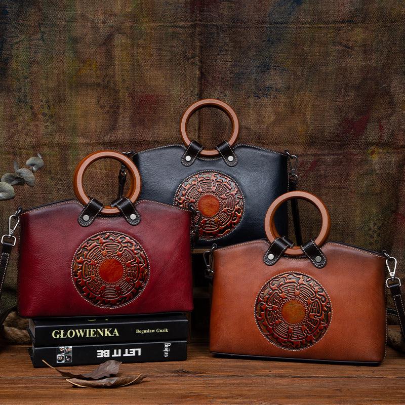 Fashion Vintage Designer Ladies Bags Genuine Leather Womens Handbags For Women Shoulder Bag - amazitshop