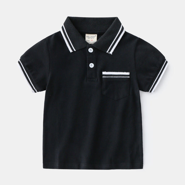 Boys' T-Shirt Summer Polo Shirt - amazitshop