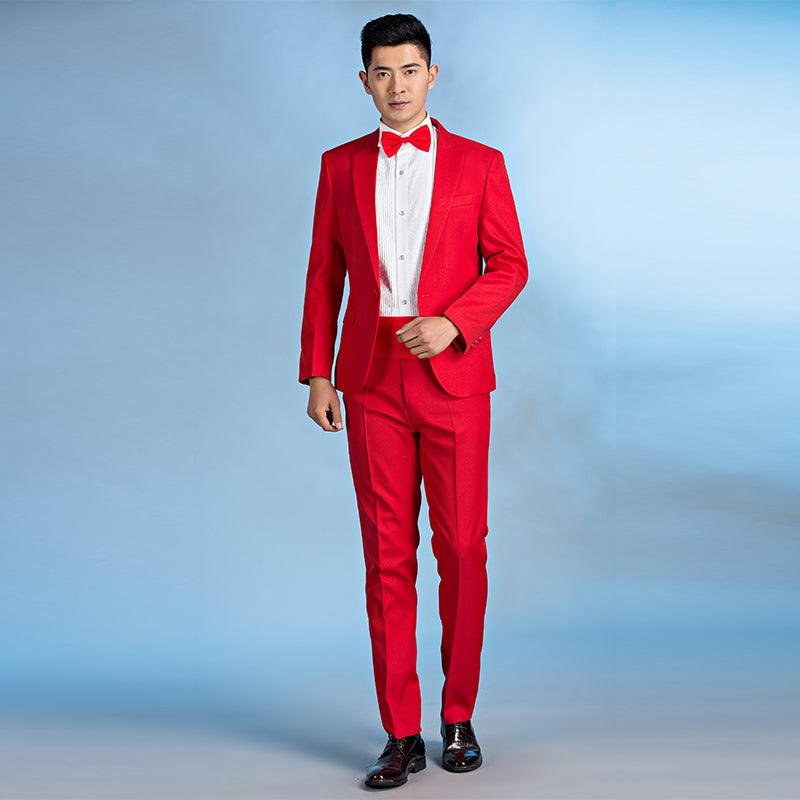 Suit Men Suit Groom Wedding Best Man Dress Slim Fit - amazitshop