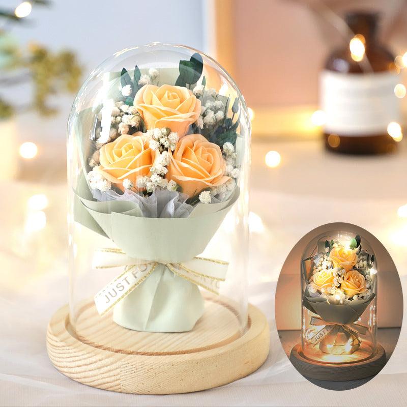 Bouquet Glass Cover Christmas Gift - amazitshop