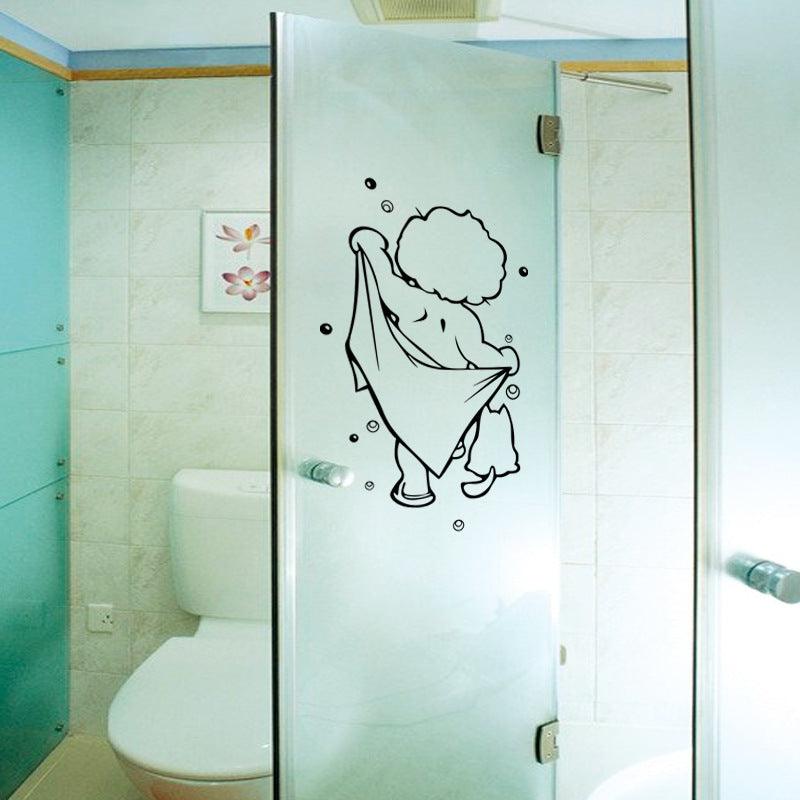 Baby Shower Carved Bathroom Wall Sticker - amazitshop