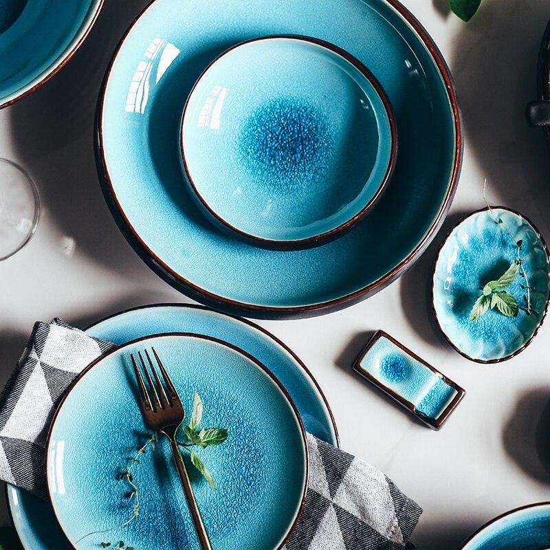 Japanese Creative Ceramic Tableware Plate Dish Plate Set