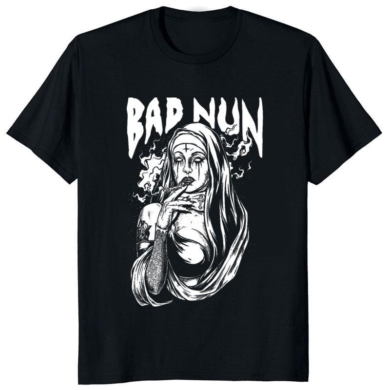 Devil Unholy Nun Tshirt 3D Print Tops Men Women Unisex T-Shirt - amazitshop
