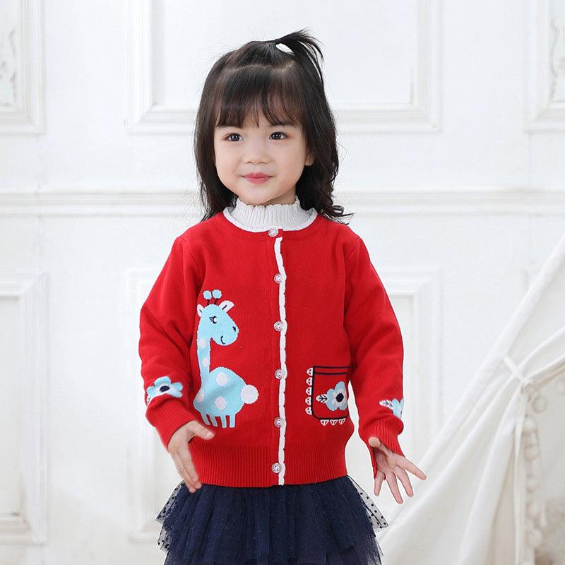Girls' sweaters and cardigans do not fade - amazitshop