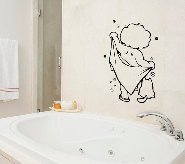 Baby Shower Carved Bathroom Wall Sticker - amazitshop