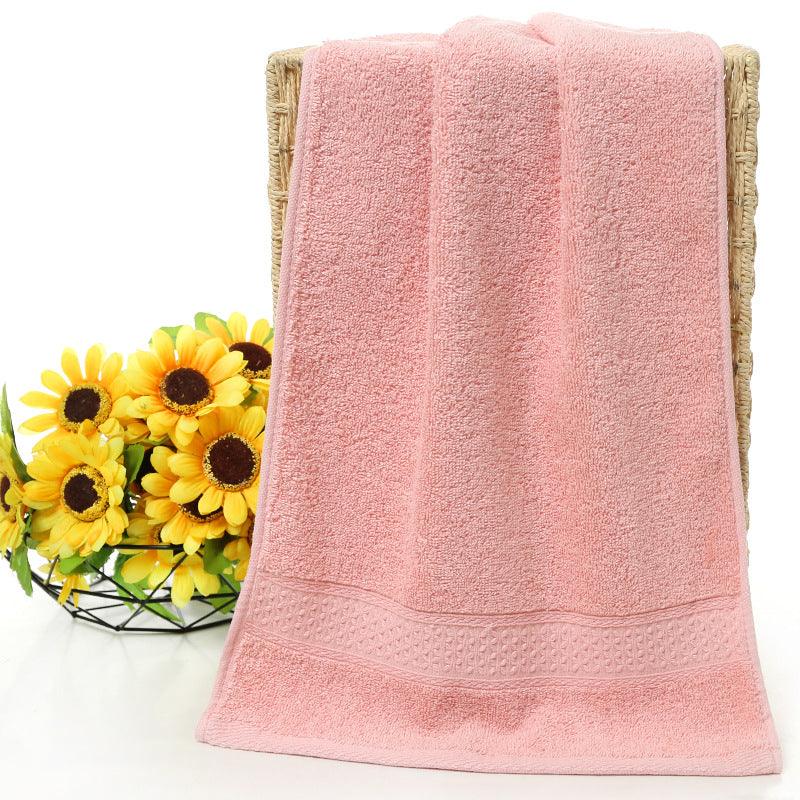 Pure Cotton Plain Towel Bath Towel - amazitshop