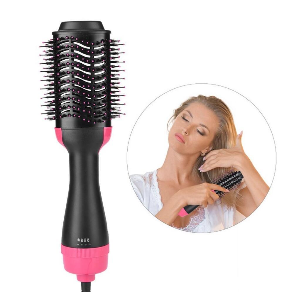 One-Step Electric Hair Dryer Comb Multifunctional Comb Straightener Hair Curling - amazitshop
