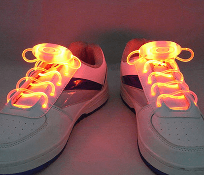 Led Sport Shoe Laces Glow Shoe Strings Round Flash Light Shoelaces - amazitshop