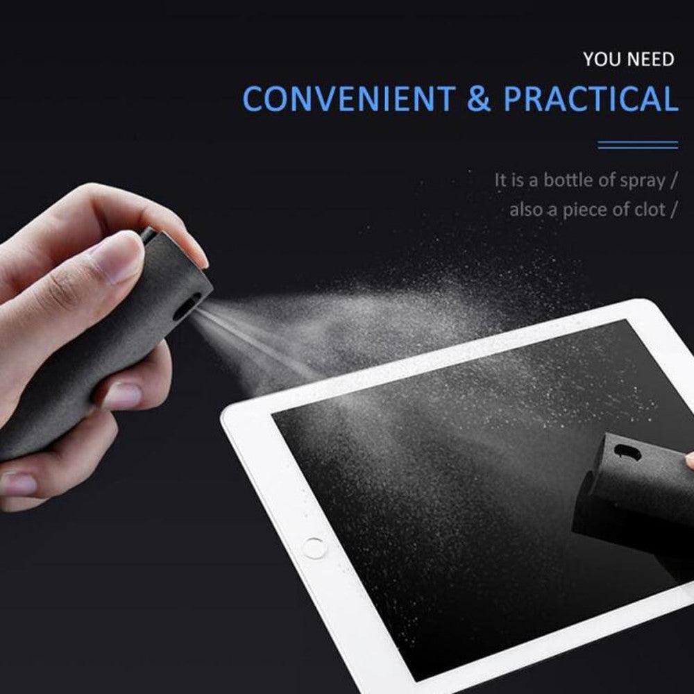 2 In 1 Phone Computer Screen Cleaner Kit For Screen Dust Removal Microfiber Cloth Set - Amazitshop