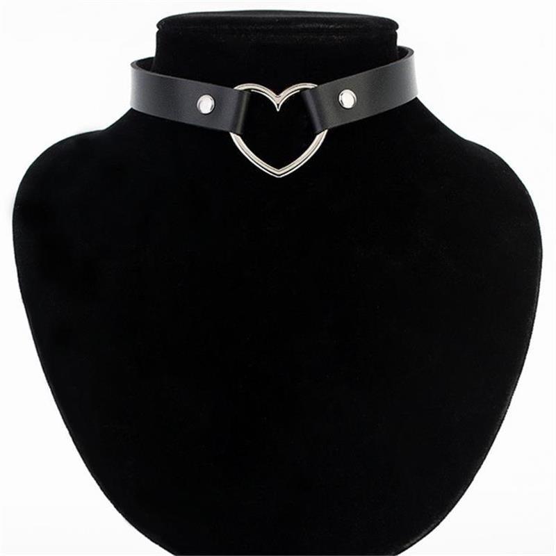 Punk leather necklace - amazitshop