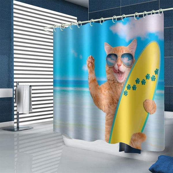 Shower curtain curtain waterproof - amazitshop