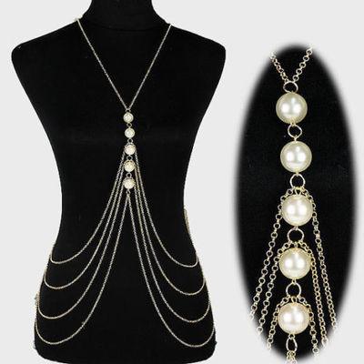 Pearl Body Chain Jewelry - amazitshop
