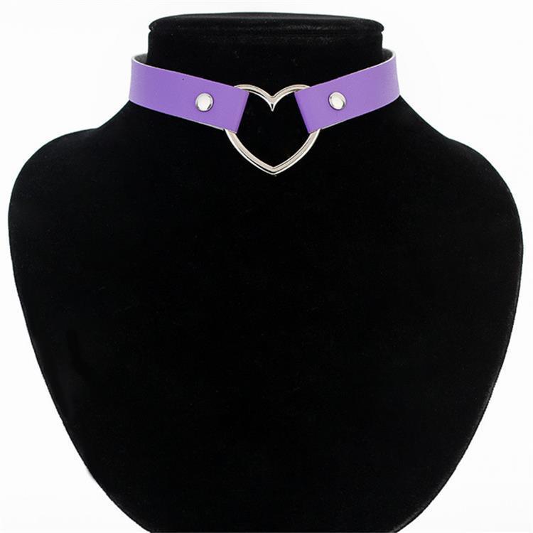 Punk leather necklace - amazitshop