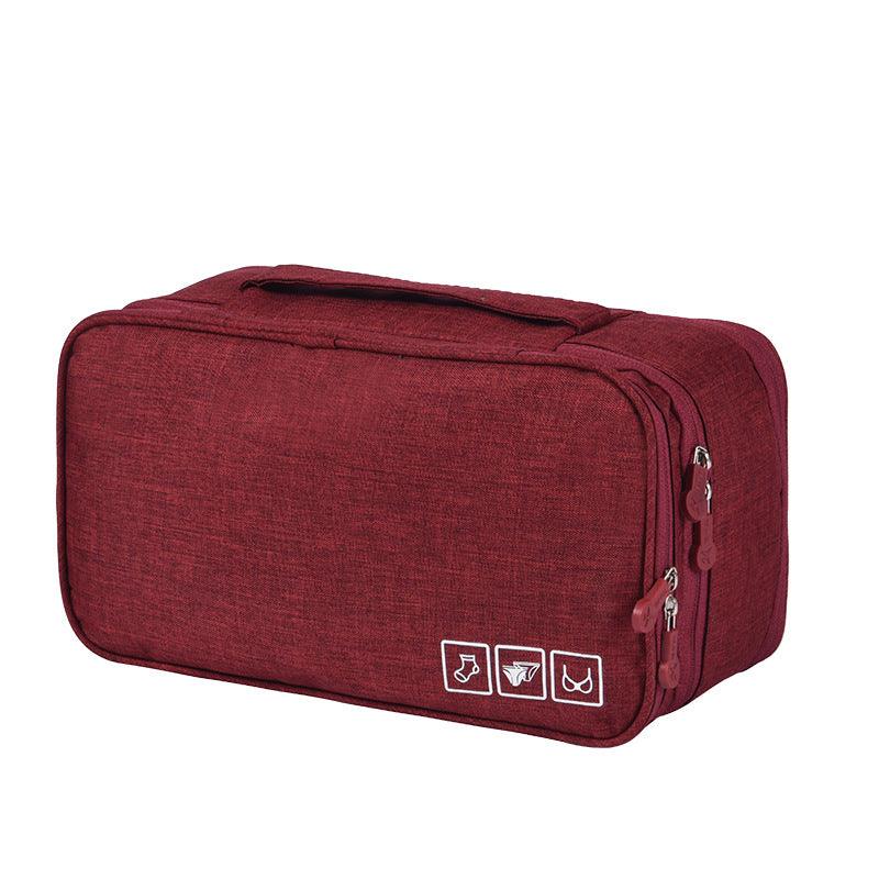 Travel Makeup Bags Women Multi-function 3-shelf Underwear Storage Bag - amazitshop