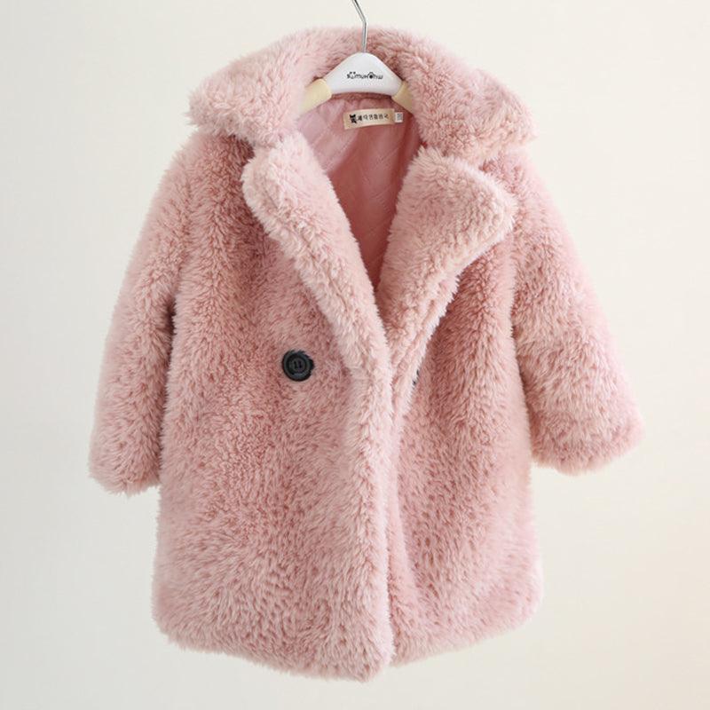 Big Kids Fur Coat In Autumn And Winter Coat - amazitshop