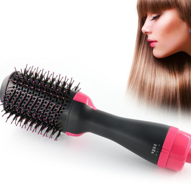 One-Step Electric Hair Dryer Comb Multifunctional Comb Straightener Hair Curling - amazitshop