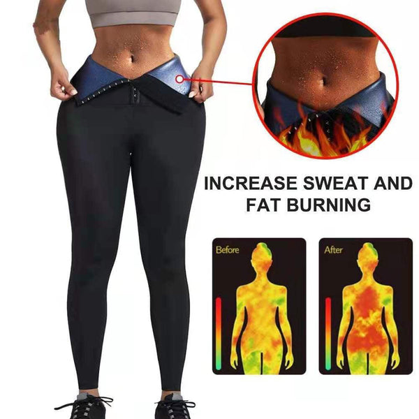 Sauna Long Pants Fitness Exercise Hot Thermo Sweat Leggings Training Slimming Pant - amazitshop