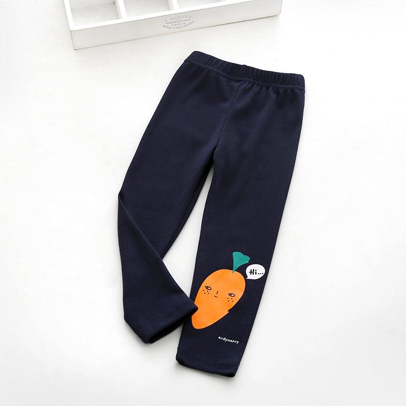 Vegetable print trousers - amazitshop