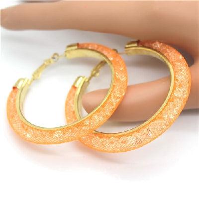 Gold-plated Earrings, Crystal Mesh Chain, Female Earring Jewelry - amazitshop