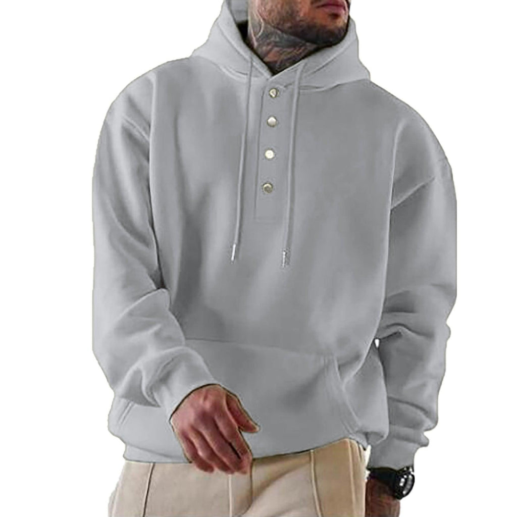Men's Loose Fitting Casual Hooded Sweater - amazitshop
