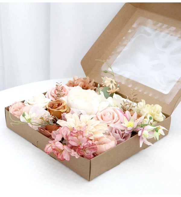Flower Box Wedding Birthday Party Gift Wedding Bridesmaid Bridal Bouquet - amazitshop