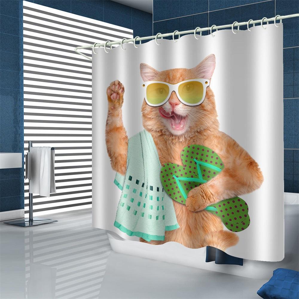 Waterproof polyester shower curtain - amazitshop