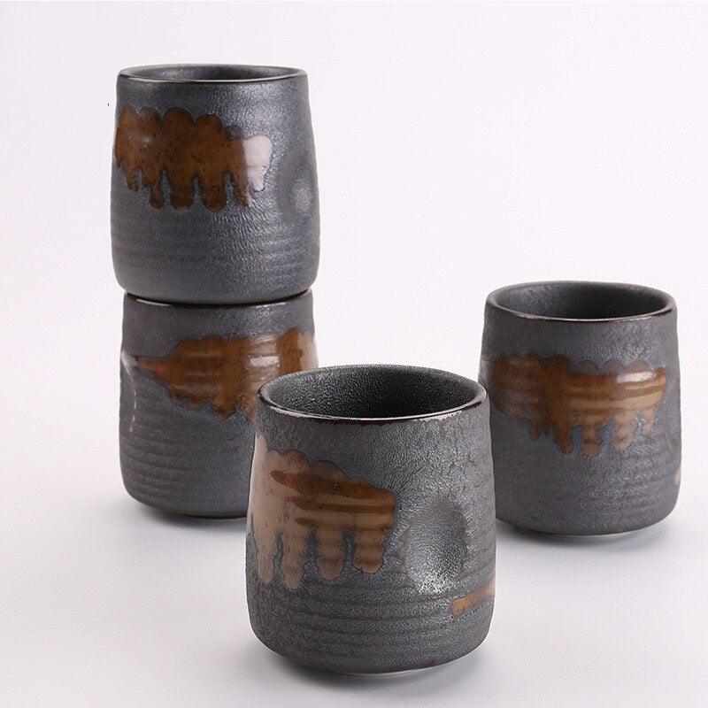 Barware Japanese style brushed ceramic water cup