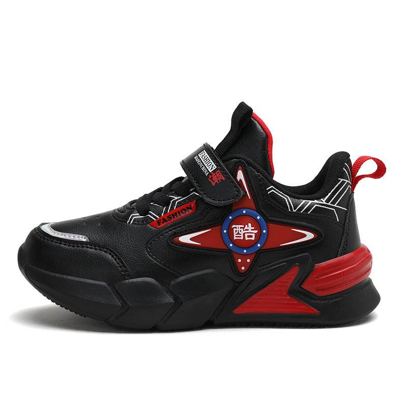 Children's basketball shoes with leather surface - amazitshop
