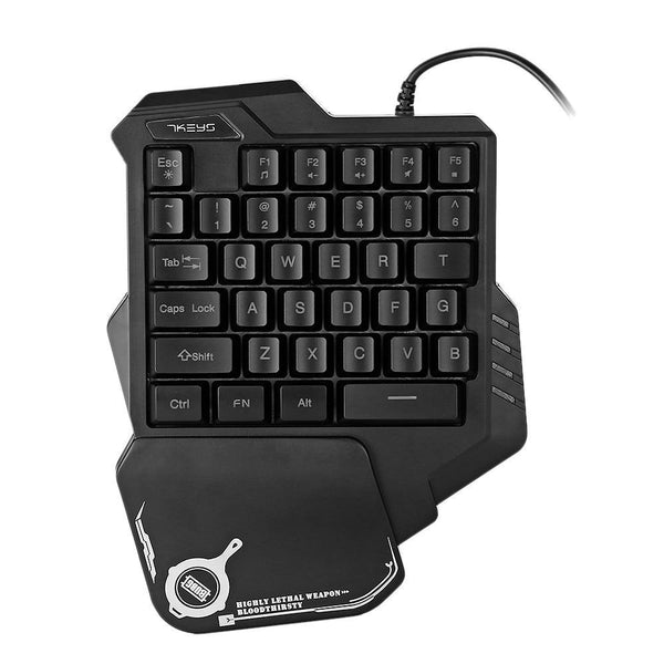 One-Handed Mechanical Gaming Keyboard RGB Backlit Portable Mini Gaming Keypad Game Controller - amazitshop