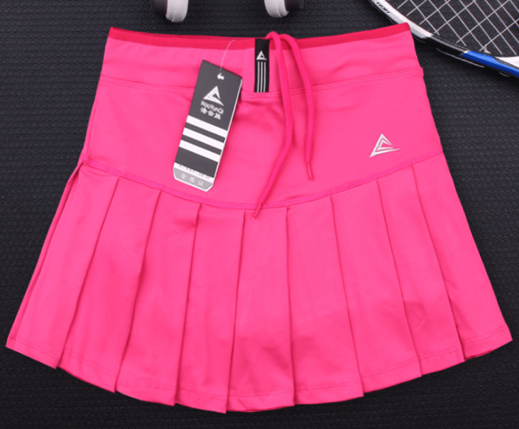 New Girls Tennis Skirts with Safety Shorts , Quick Dry Women Badminton Skirt - amazitshop