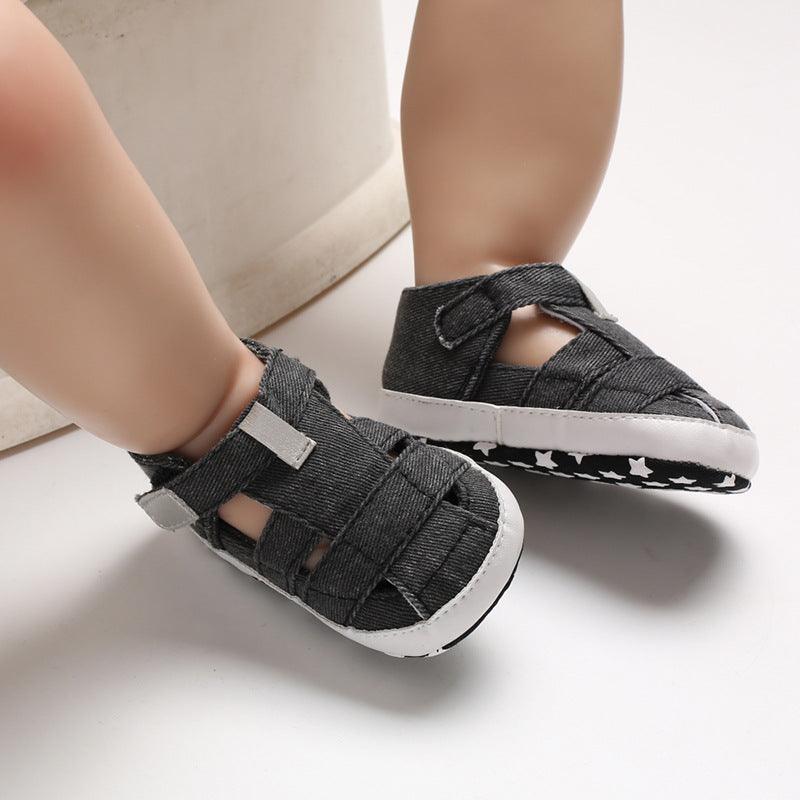 Kids Newborn Baby Boys Fashion Summer Soft Crib Shoes First Walker Anti Slip Sandals Shoe - amazitshop