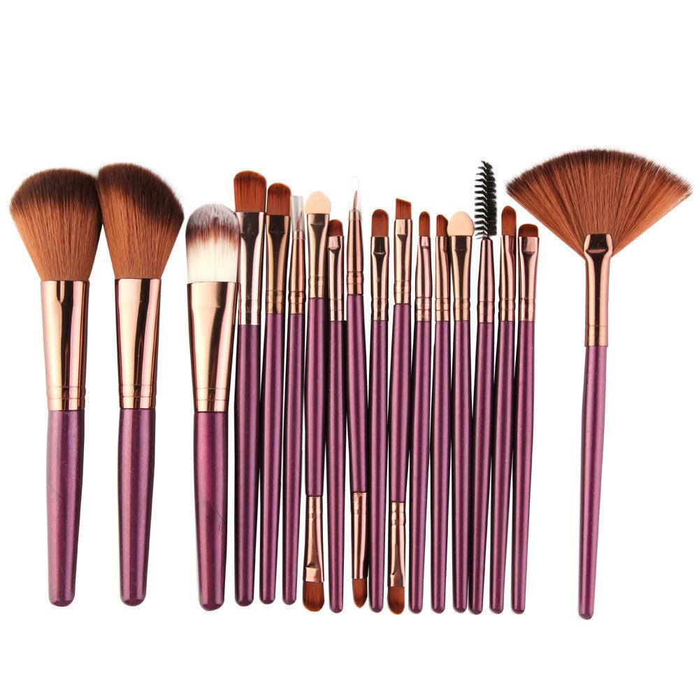 Eye Brushes, Blush Brush, Iip Brush And Fan-Shaped Makeup Brush Set - amazitshop