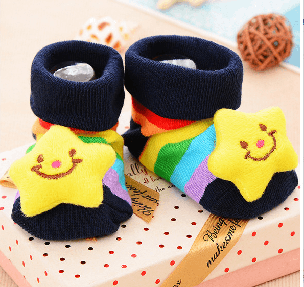 Stitching doll socks baby baby floor socks - amazitshop