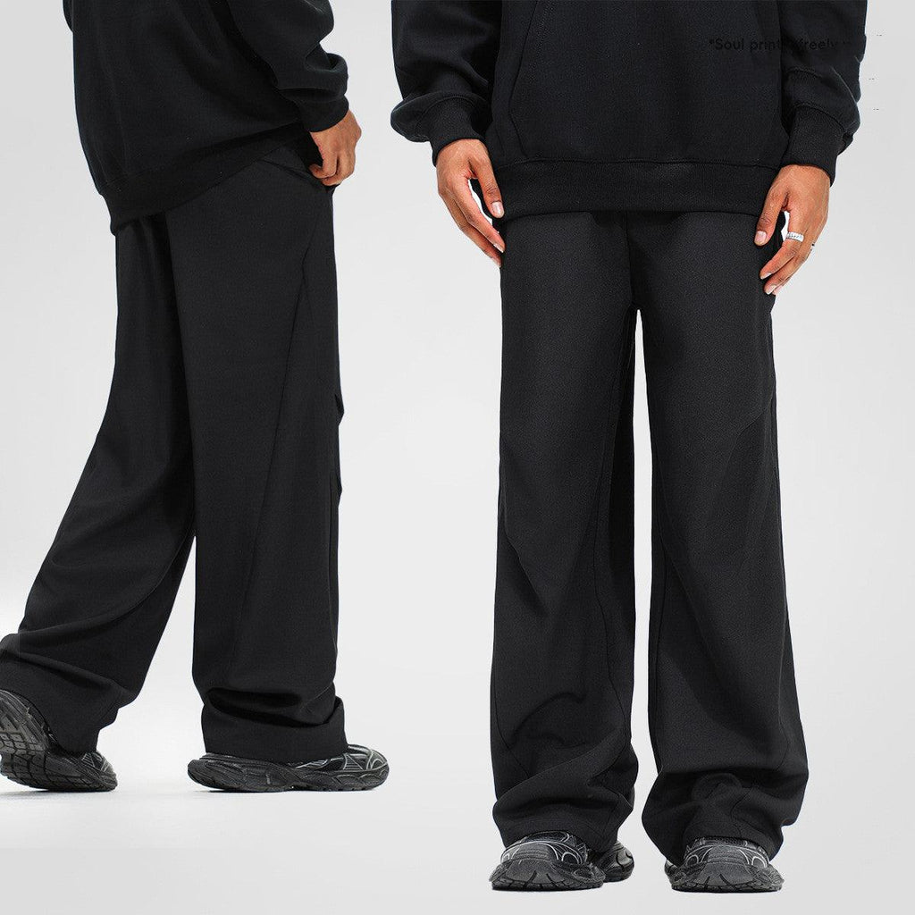 Suit Pants Men Trendy Brands Draping Men And Women Loose - amazitshop