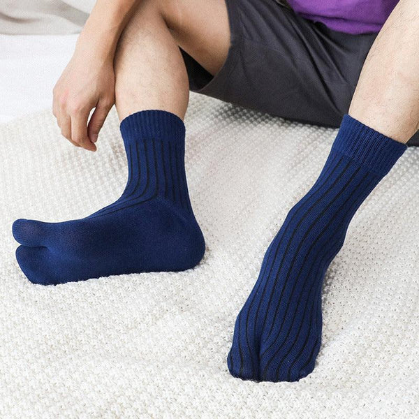 Sweat Absorbing And Breathable Sports Short And Medium Leg Split Toe Socks - amazitshop