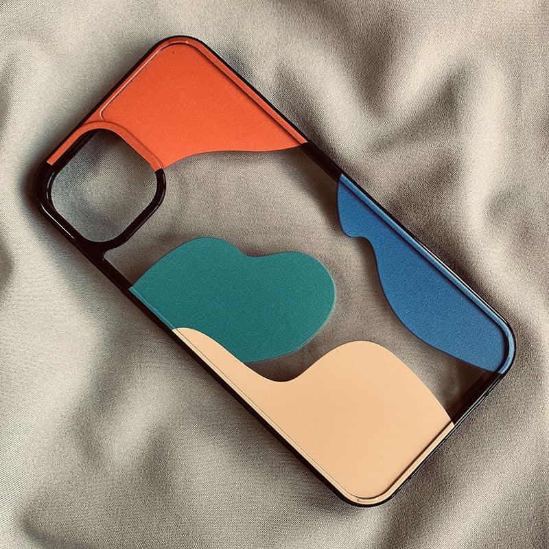 Color Block Contrast Color Geometry Suitable For 13 Mobile Phone Cases - amazitshop