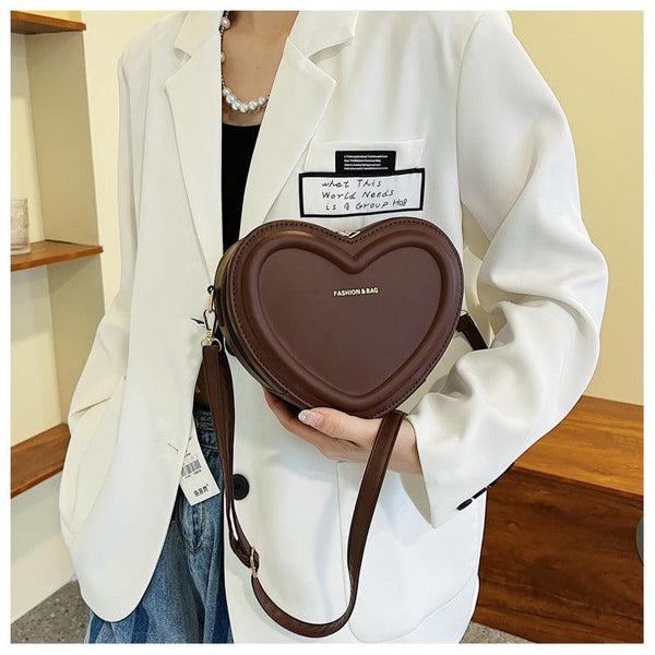 Fashion Heart Shaped Shoulder Messenger Bag - amazitshop