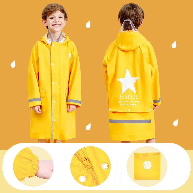 Boy Rain Gear Kindergarten Girl Rain Poncho - amazitshop