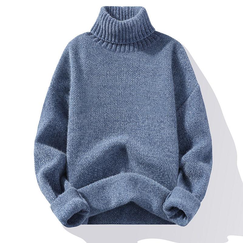 Sweater Soft Sweater Men's Slim-fit Thickened Pullover Bottoming Shirt - amazitshop