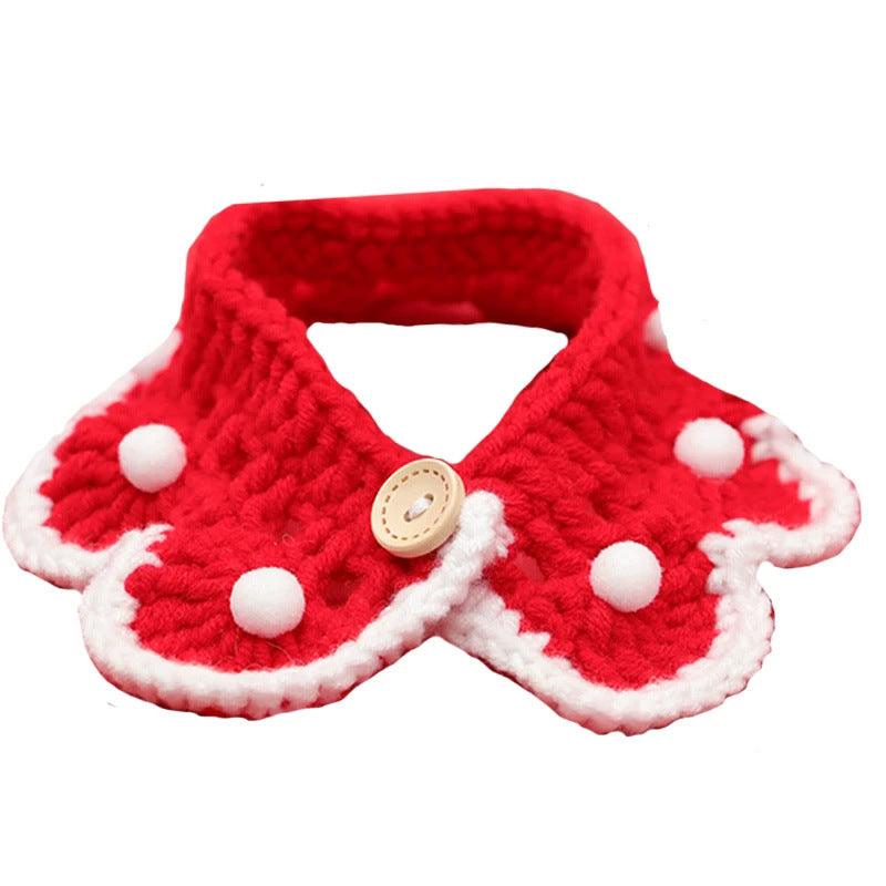 Pet Cats, Dogs, Rabbits, Knitted Collars, Christmas Ornaments, Saliva Towels - amazitshop