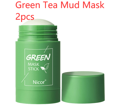 Cleansing Green Tea Mask Clay Stick Oil Control Anti-Acne Whitening Seaweed Mask Skin Care - amazitshop