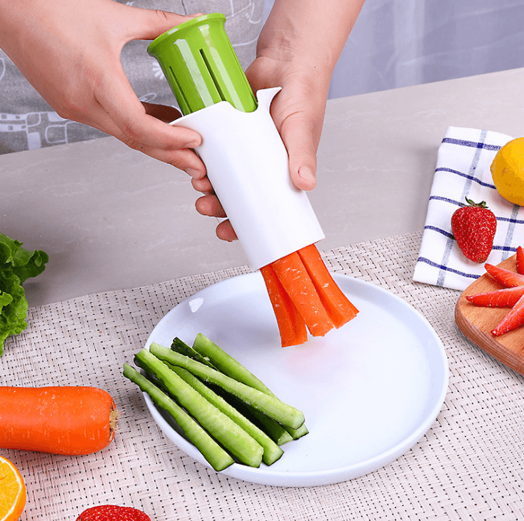 Creative Vegetable Cutters Fruit Kitchen Cucumber Carrot Divider Strawberry Slicer Splitter Kitchen Gadget Accessories - amazitshop