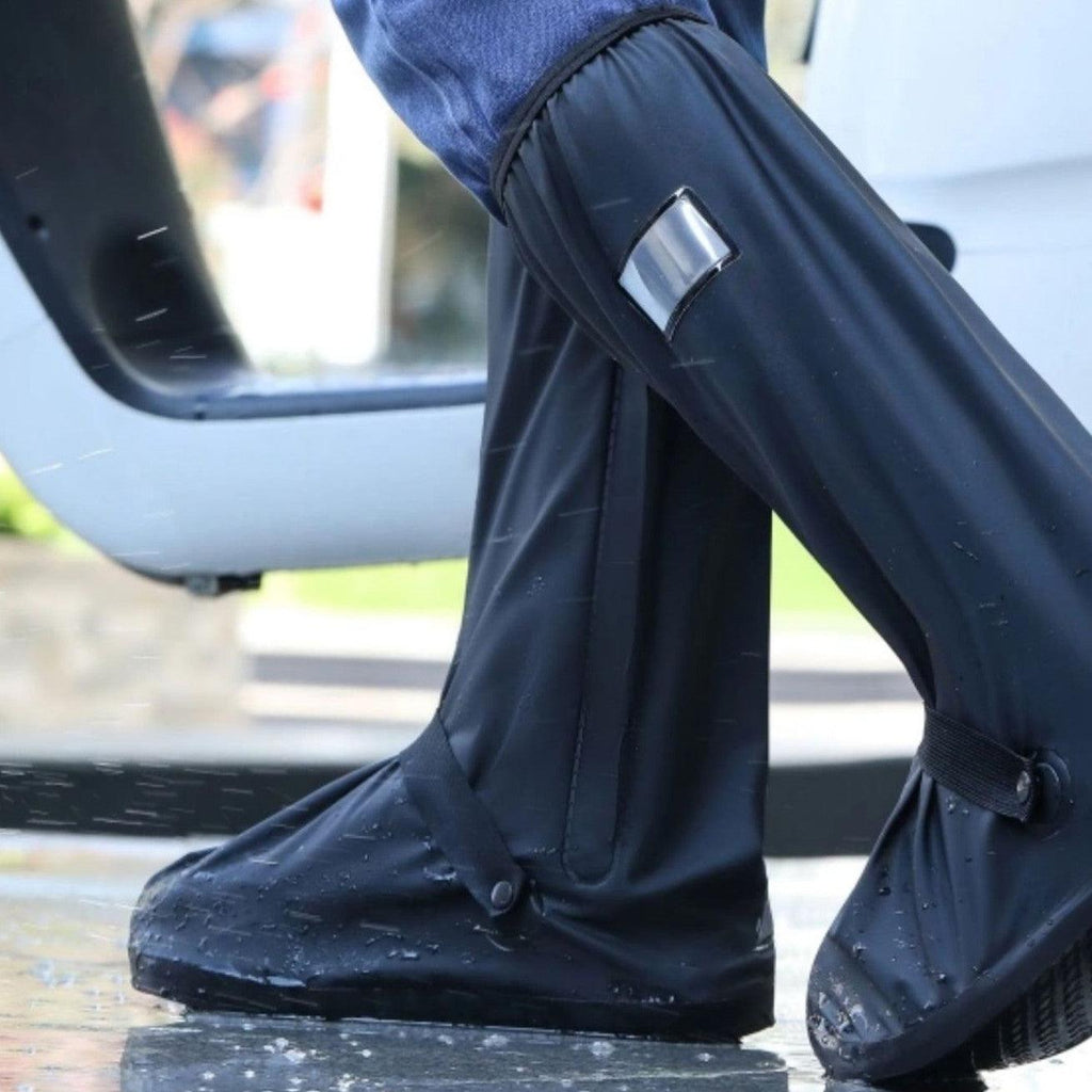 Waterproof Non-slip Overshoe Outer Wear Rain Shoes Wear-resistant High Tube Rain Booties - amazitshop
